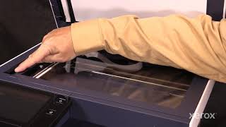 Xerox® VersaLink® B605 Multifunction Printer Cleaning the CVT Glass [upl. by Nick785]