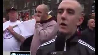 Muslamic Ray Guns Original Press TV interview with EDL Spokesman [upl. by Kcirde]