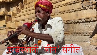 राजस्थानी बीन  Traditional Street performers  Cobra flute music  Pungi instrument [upl. by Chrystel]