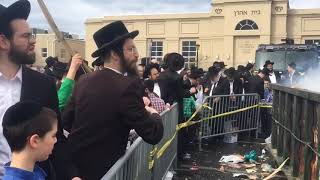 Jews observe Biur Chametz burning of the bread in Lakewood [upl. by Aracat]