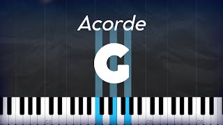 Acorde G Piano Sol mayor FÁCIL 😁🎹 [upl. by Hartnett]