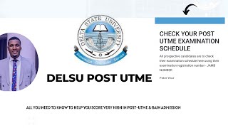 DELSU POST UTME 2024  Score High and Secure Admission with These Tips [upl. by Llebpmac]