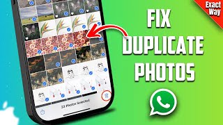 WhatsApp duplicate photos on iPhone EASY FIX WhatsApp bug FIX [upl. by Ainafets134]