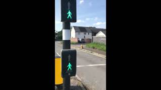 Crossing a Puffin Crossing traffic lights at Duxford [upl. by Gnoh318]