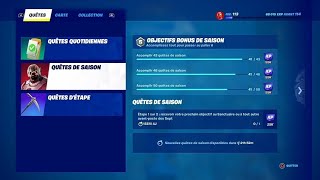 FORTNITE  COMMENT DÉBLOQUER TOUTES LES QUÊTES DE SAISON  OBTENIR DES PIÈCES DE TÉLESCOPE [upl. by Barny859]