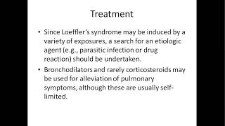 PULMONOLOGY  TOPIC  LOEFFLERS SYNDROME OR PULMONARY EOSINOPHILIA [upl. by Ymas]