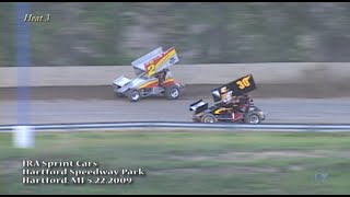 Interstate Racing Association IRA 410 Sprints  Hartford Speedway Park Hartford MI May 22 2009 [upl. by Wordoow]