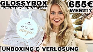 WOW 🤩 GLOSSYBOX ADVENTSKALENDER 2023  UNBOXING amp VERLOSUNG [upl. by Sher]