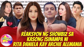 Reaksyon ng Showbiz sa Kasong Isinampa ni Rita Daniela kay Archie Alemania [upl. by Fagaly45]