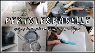 PENTOLE amp PADELLE 🍳  Poco spazio ma funzionale  Organizzazione pulizia e tips [upl. by Burty532]