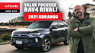 2021 Ssangyong Korando review  Wheels Australia [upl. by Milda]