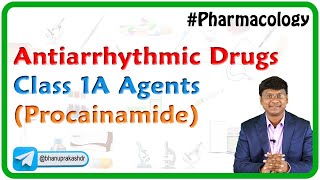 Antiarrhythmic Drugs  Class 1A agents Procainamide [upl. by Quirita404]