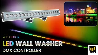 Lampu Sorot Dinding Outdoor IP65 Teralux LED Wall Washer 18W RGB DMX Control  Preview Product [upl. by Race]