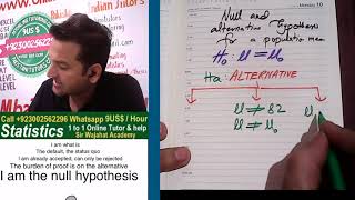 What is Null Hypothesis What is Alternative Hypothesis Examples Sir Wajahat Academy [upl. by Tezile449]