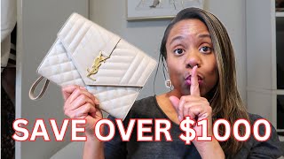 HOW TO CONVERT THE YSL CLUTCH INTO CROSSBODY  What Fits [upl. by Asilej]