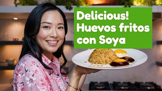 Receta FÁCIL de huevos fritos con soya que AMARÁS [upl. by Dunham]