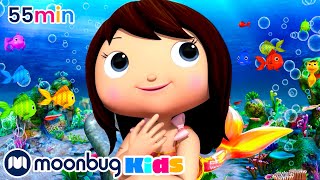 The Little Mermaid  LBB Songs  Learn with Little Baby Bum Nursery Rhymes  Moonbug Kids [upl. by Ayanaj]