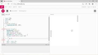 CODING Making a ping pong game using JavaScript in p5JS  PV Bros [upl. by Lleryt]