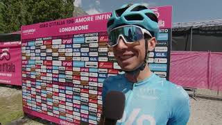 Lorenzo Fortunato  Interview at the start  Stage 19  Giro dItalia 2023 [upl. by Knowles]