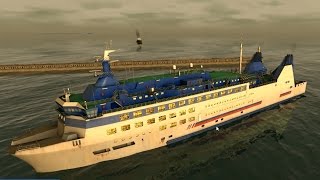 European Ship Simulator Gameplay The infamous ferry passenger cruise [upl. by Dafodil122]