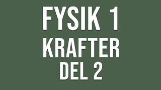 Fysik 1  Krafter del 2 [upl. by Eltsirk298]