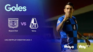 Boyacá Chicó vs Tolima goles  Liga BetPlay Dimayor 2023I  Fecha 15 [upl. by Goldner879]