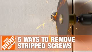 5 Easy Ways to Remove Stripped Screws  The Home Depot [upl. by Verla]