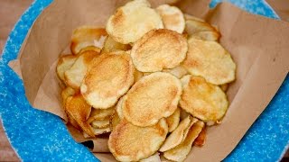 Homemade Crispy Microwave Potato Chips  Regular Ranch amp BBQ Flavors [upl. by Aesoh]