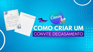 Como Criar um Convite de Casamento minimalista no Canva  Tutorial Passo a Passo [upl. by Ecinnaj]