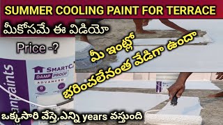 Cooling Paint For Terrace amp Waterproofing  ఏ Paint వాడాలి  Cost ఎంత [upl. by Marie-Jeanne]