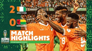 HIGHLIGHTS  Côte dIvoire 🆚 GuineaBissau TotalEnergiesAFCON2023  MD1 Group A [upl. by Atnima805]