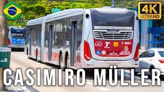 Parada Oswaldo Casimiro Müller Avenida Eng Luís Carlos Berrini  Movimentação de Ônibus 861 [upl. by Merras626]