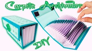 Carpeta Archivadora Scrapbook carft Diy  Folder o Caja archivador [upl. by Jallier]