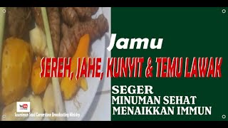 JAMU SEREH JAHE KUNYIT DAN TEMULAWAK stayathome [upl. by Nirehtak51]