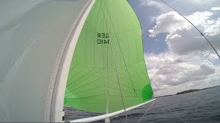 J22 Spinnaker Sailing with the new one in light green [upl. by Yerrok]