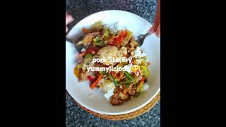 Pork Stir Fry everyone foodlover foodie porkstirfry shorts [upl. by Luhar183]