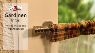 Scheibengardinen mit Vitragenstangen am Fenster anbringen [upl. by Enomahs928]