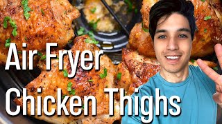 Air Fryer Chicken Thighs  How to make truly crispy and juicy chicken thighs in the air fryer [upl. by Breh274]