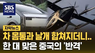 차 몸통과 날개 합쳐지더니…한 대 맞은 중국의 반격 자막뉴스  SBS [upl. by Trumaine]