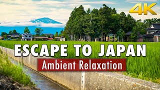 Escape to the Japanese Countryside  Relaxing Ambient 4k [upl. by Mloc626]