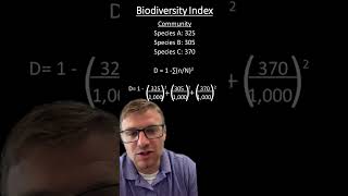 Simpson’s diversity index [upl. by Airetnuhs]