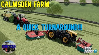 A QUICK TURNAROUND  Calmsden Farm Ep 81  Farming Simulator 22 [upl. by Arella738]