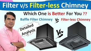 Filter vs Filterless Chimney  Baffle Filter vs Filterless Chimney  Which one is better for You [upl. by Nodyl]