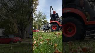 Baumalight Stump Grinder IP24 attached to Kubota Tractor BX23S [upl. by Ydnys248]