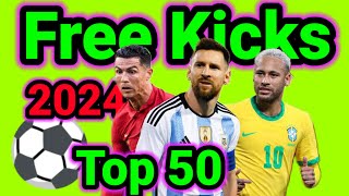 50 Best Free Kicks Of The Year 2024 [upl. by Hollyanne]