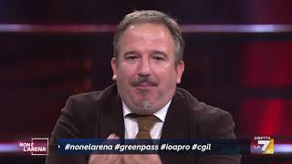 Assalto CGIL Telese contro i leader di Io Apro quotVoi volete fare i rivoluzionari e vi cagate [upl. by Bonina]