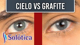 NEW Hidrocor Cielo vs Hidrocor Grafite  Solotica Colored Contact Lenses [upl. by Seaden]