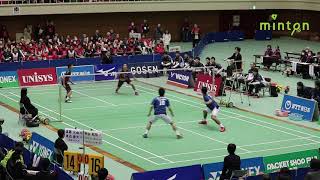 ★ラリー間カット★【バドミントン SJリーグ 2017】遠藤・渡辺（日本ユニシス）vs 井谷・リャオ（トリッキーパンダース） [upl. by Alden]