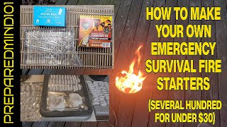 How To Make Your Own Emergency Survival Fire Starters  Preparedmind101 [upl. by Bartholemy267]