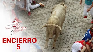 QUINTO ENCIERRO de San Fermín 2023  Toros de Núñez del Cuvillo [upl. by Amsaj]